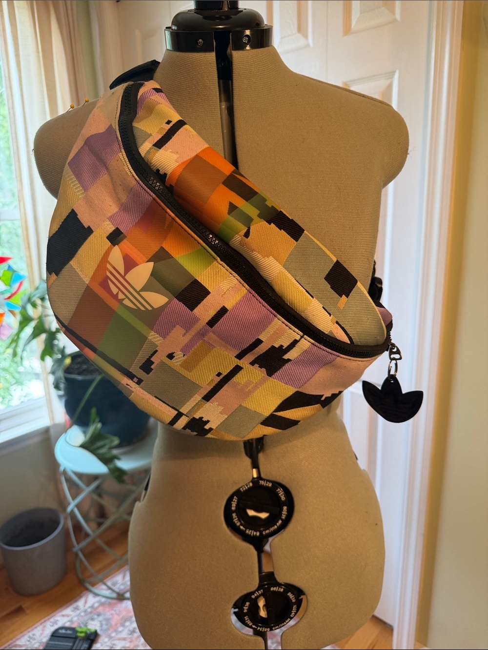 Adidas Original Multicolor Pixel Print Waist Bag